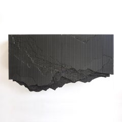 Quick Ship in Stock Ledge Floating Console in Black Ash by Simon Johns