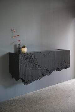 Console flottante Ledge (61"") en noir de Simon Johns