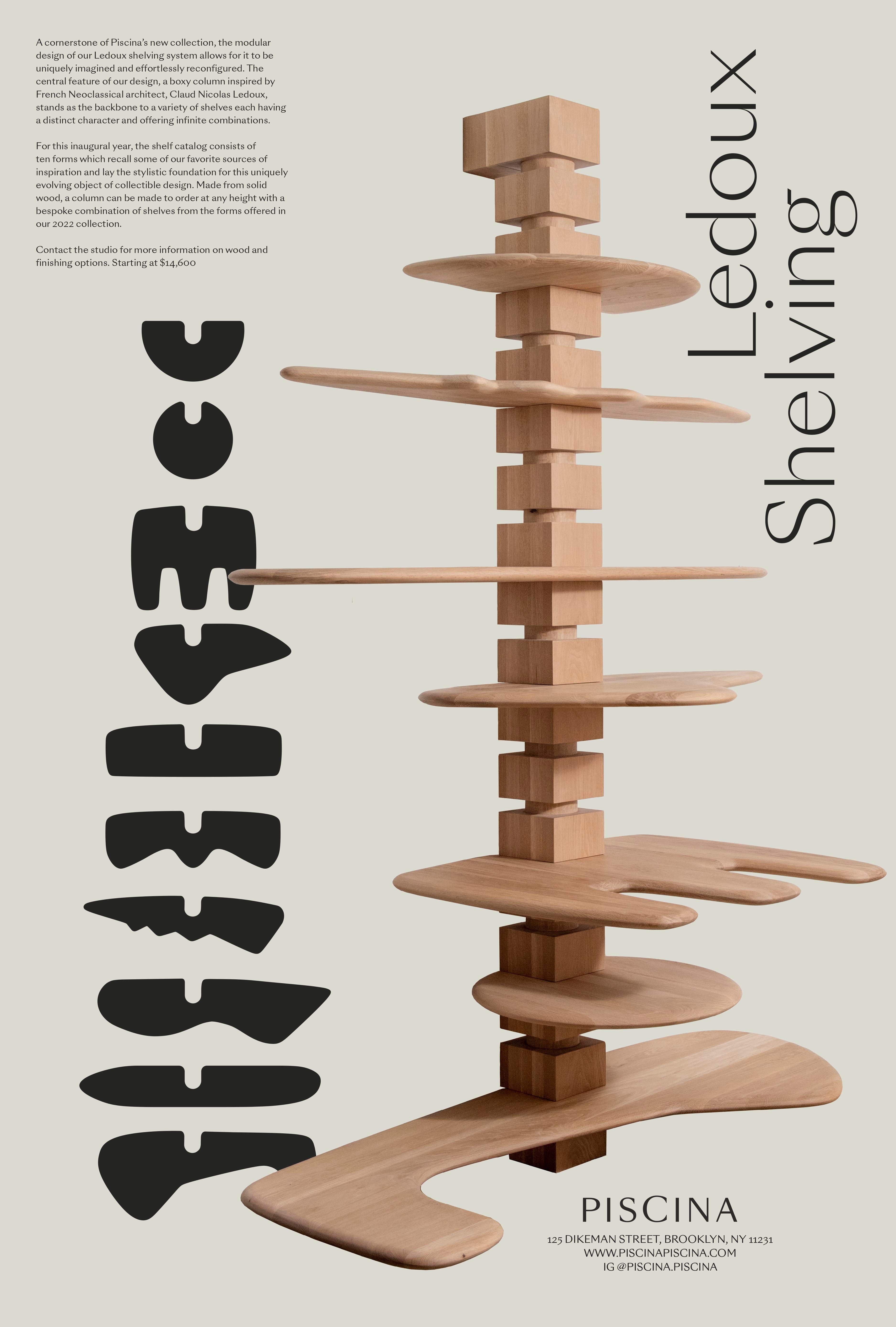 Regalsystem „Ledoux“, ein maßgefertigtes, architektonisches, modulares Regalsystem von Piscina im Angebot 8