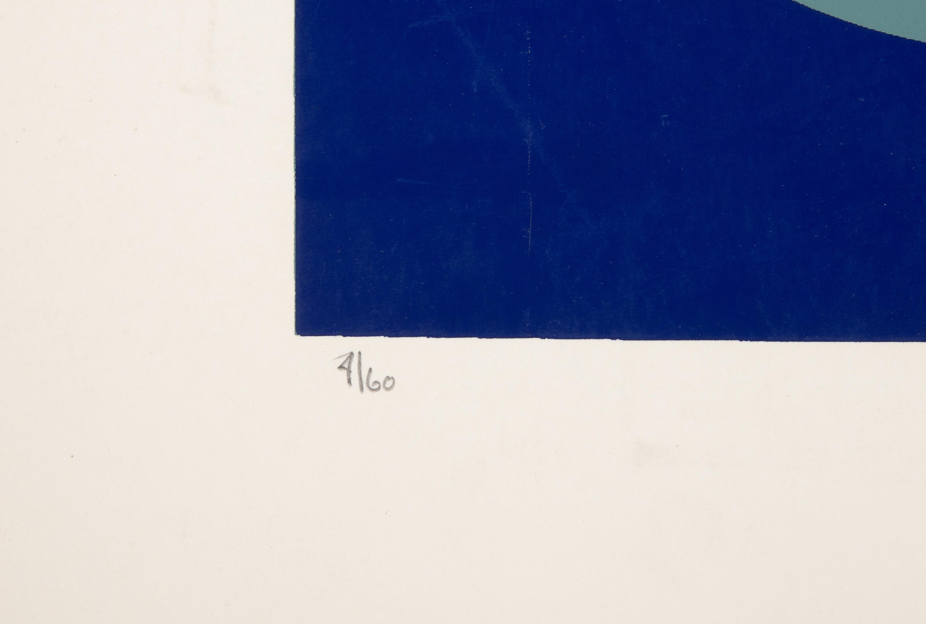 Engine III, Minimalist Screenprint and Acrylic by Lee Adler 1