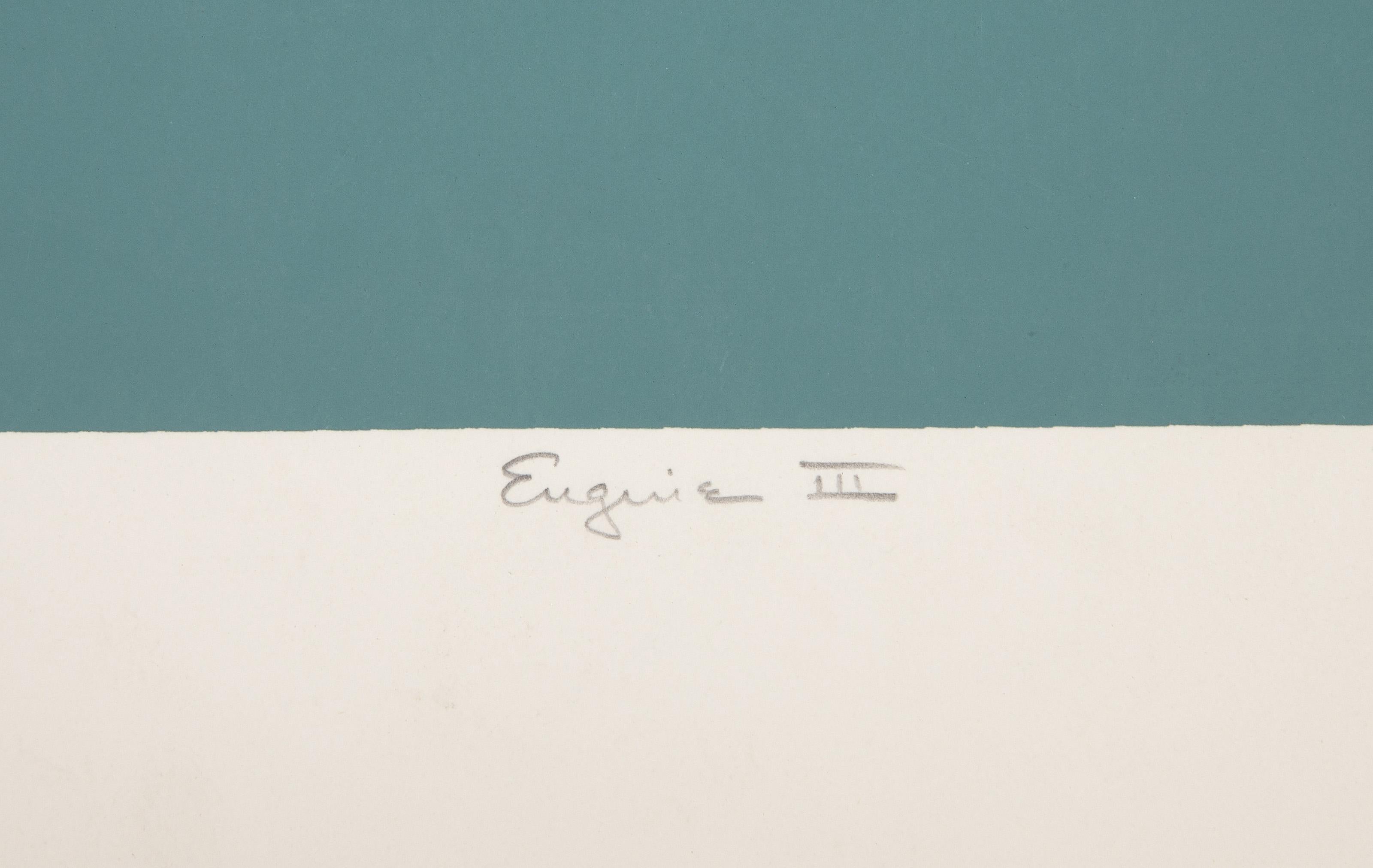 Engine III, Minimalist Screenprint and Acrylic by Lee Adler 3