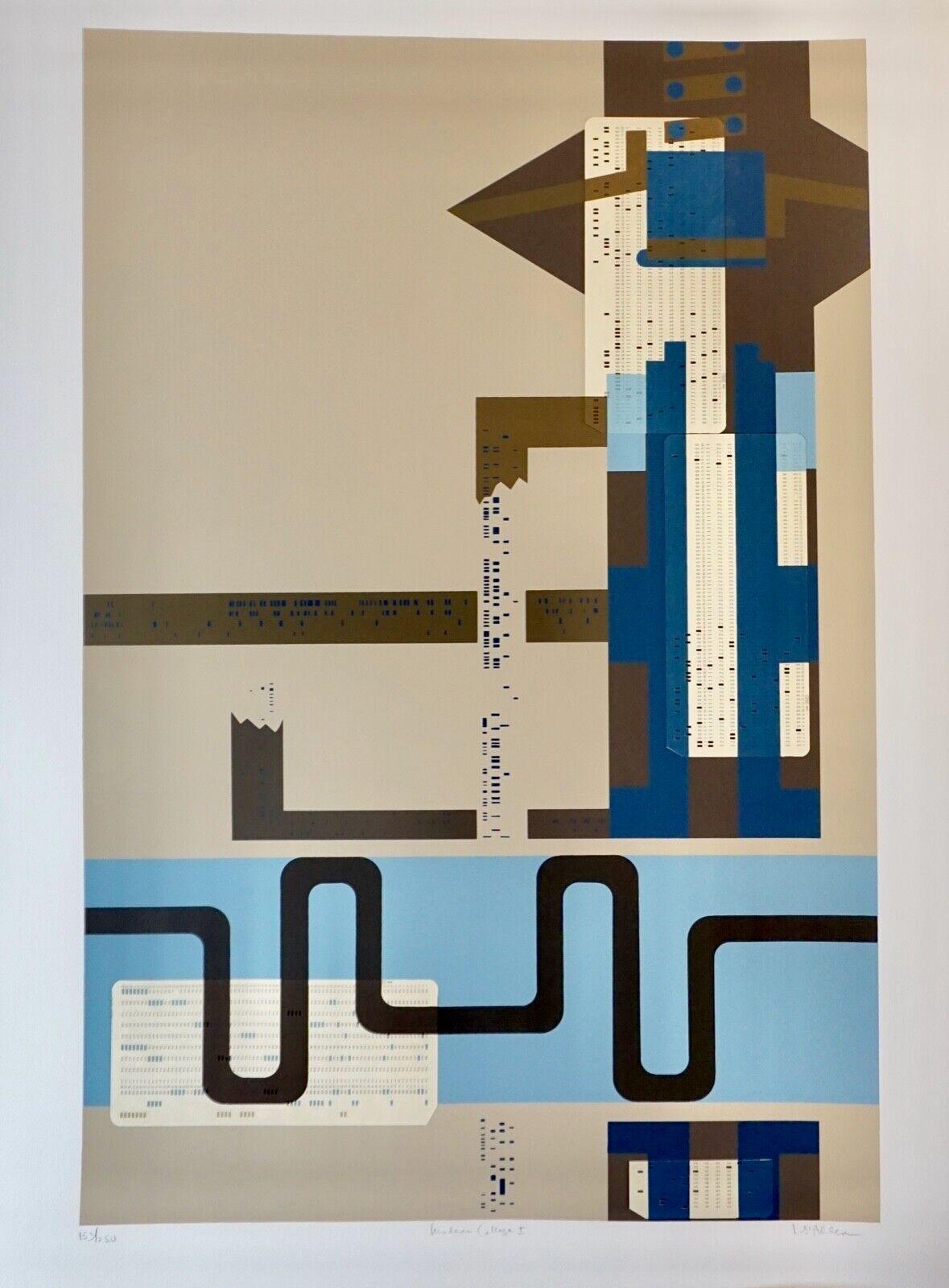 Lee Adler Abstract Print - Modern Collage 1