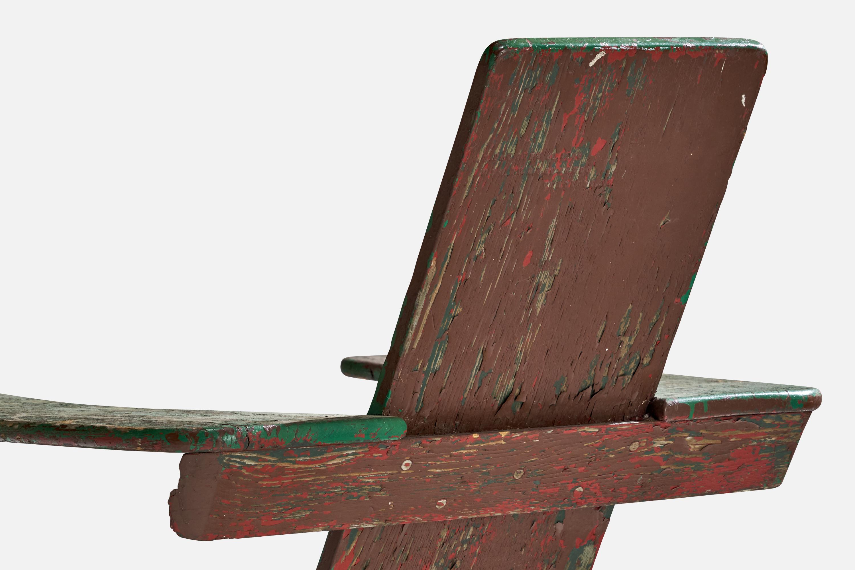 Lee and Bunnell, Westport Lounge Chair, Wood, USA, 1900s For Sale 10