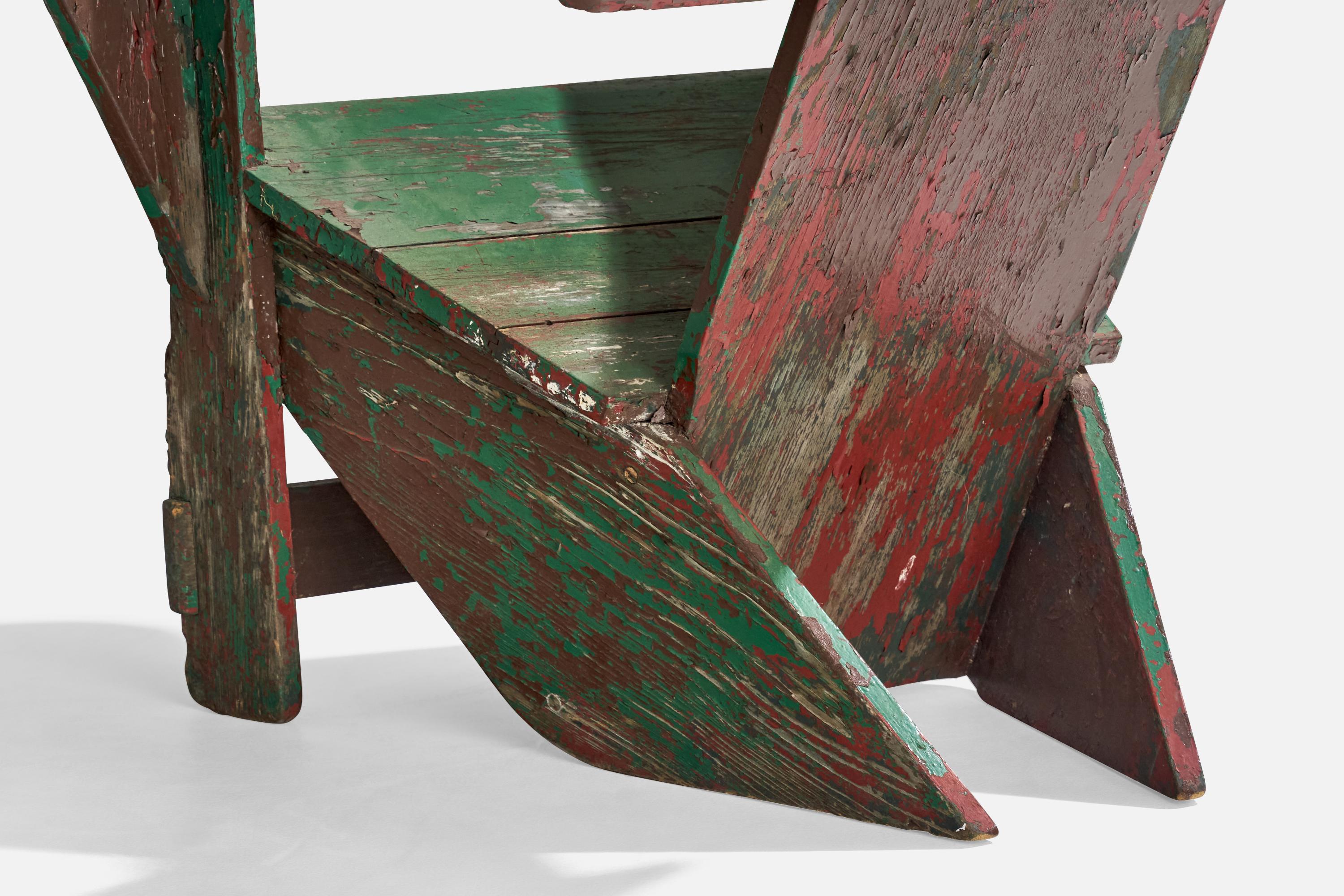 Lee and Bunnell, Westport Lounge Chair, Wood, USA, 1900s For Sale 2