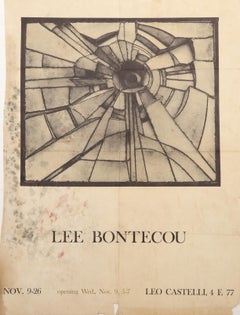 Lee Bontecou - Exhibition Poster, Modern Poster by Lee Bontecou Exhibition Poster, Modern Poster by Lee Bontecou