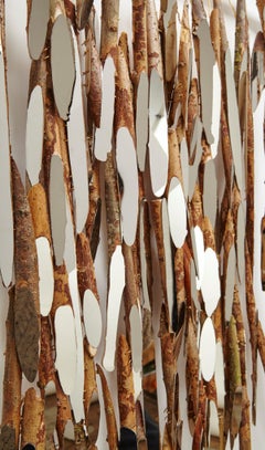 Weeping Willow: A Wall Hanging of Mirrors and Fallen Wood by Lee Borthwick