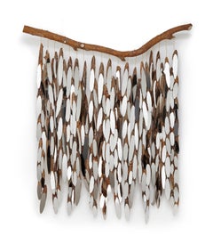 Weeping Willow: A Wall Hanging of Mirrors and Fallen Wood by Lee Borthwick