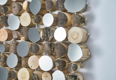 Woven Tapestry II: A Wall Hanging of Mirrors and Fallen Wood by Lee Borthwick