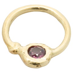 Lee Brevard 18 Karat Yellow Gold Pink Topaz Charm