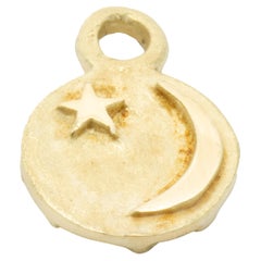 Lee Brevard 18 Karat Yellow Gold Star and Moon Earring Charms