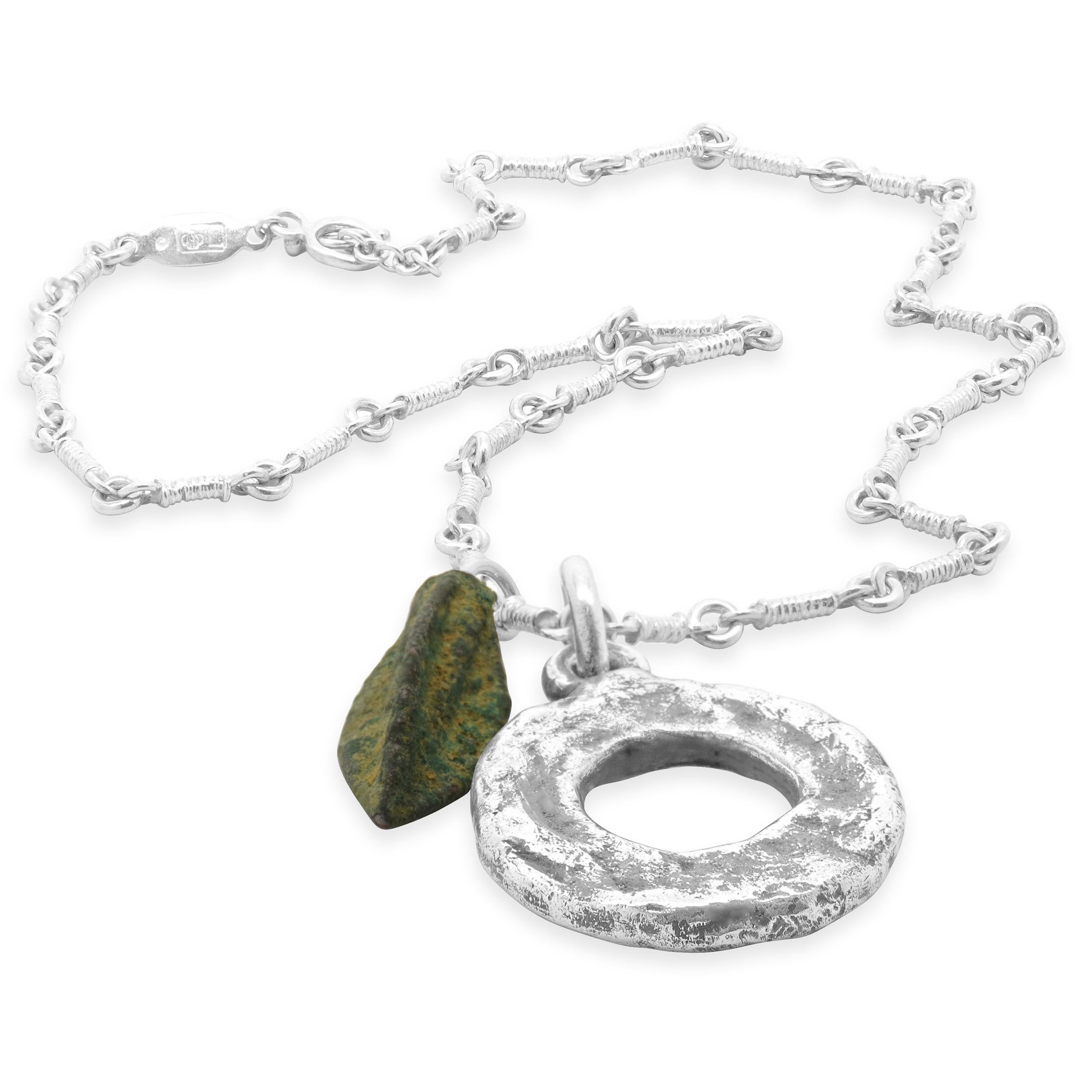 Femenino o masculino Collar con dije de eslabón de cuerda 