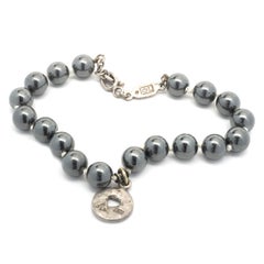 Lee Brevard Sterling Silver Hematite Bracelet