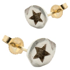 Used Lee Brevard Sterling Silver Star Stud Earrings