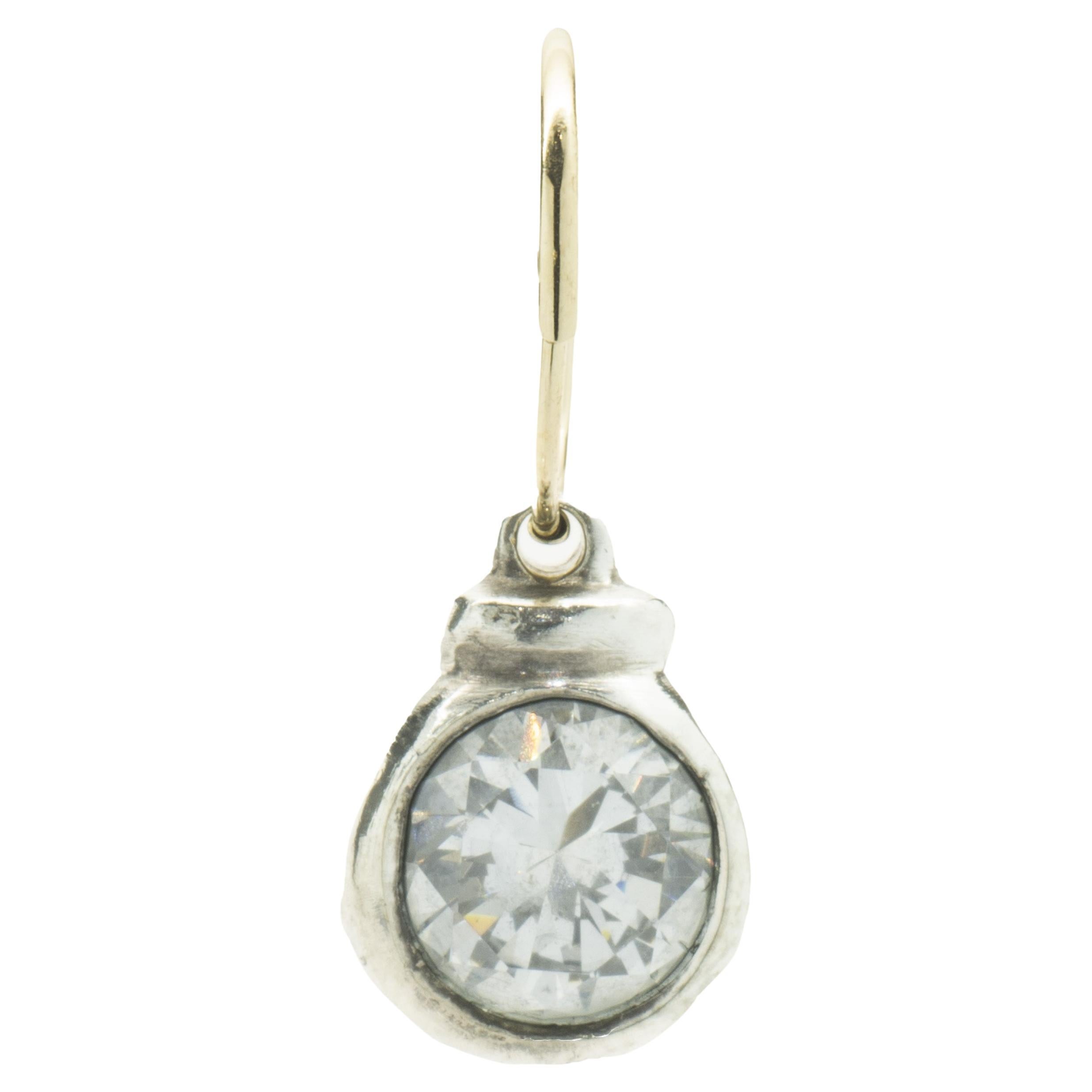 Lee Brevard Sterling Silver Tiny Luna Charm For Sale