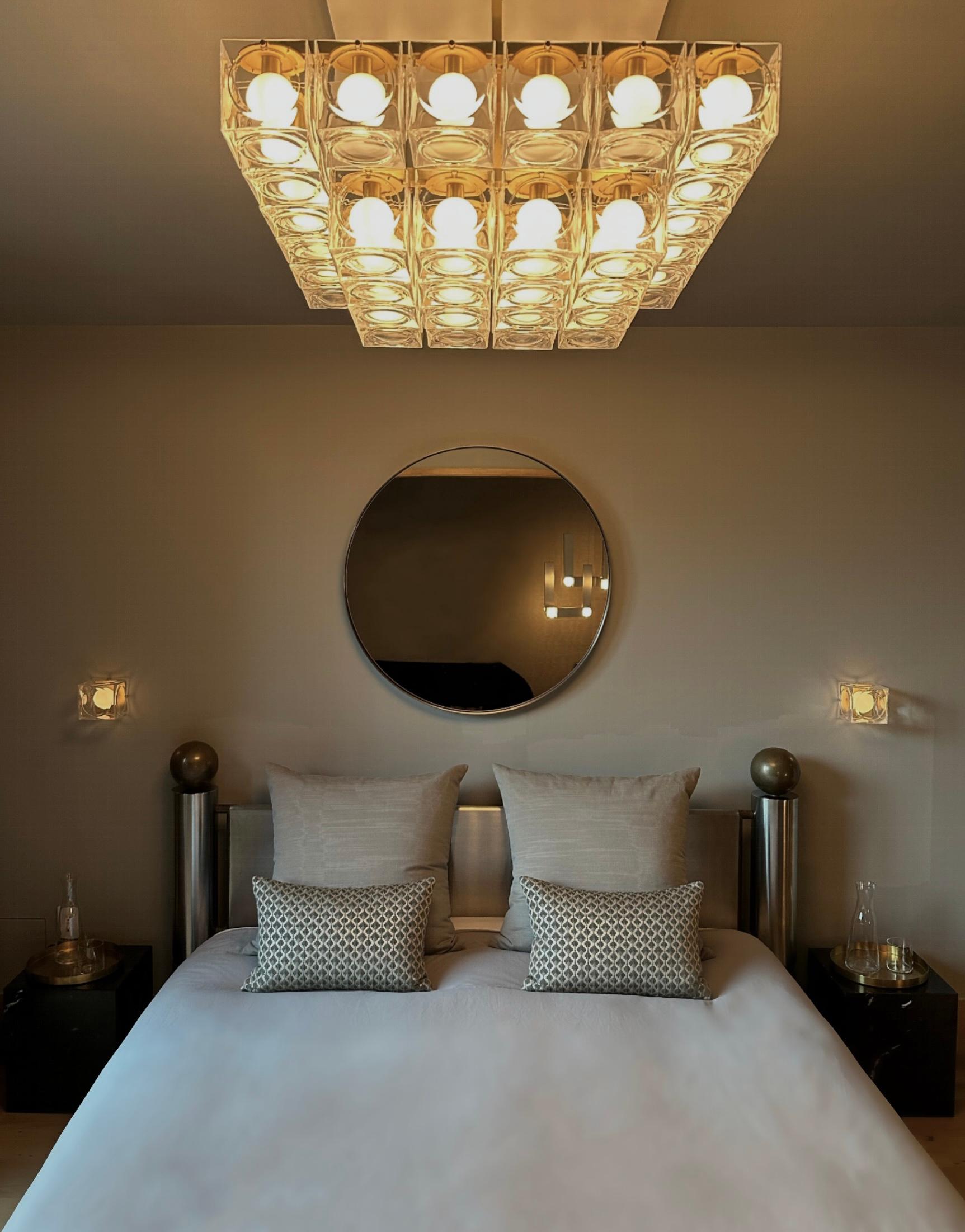 Spazzolato Lee Broom - Lampadario Chant 6x6 a 2 livelli in vendita