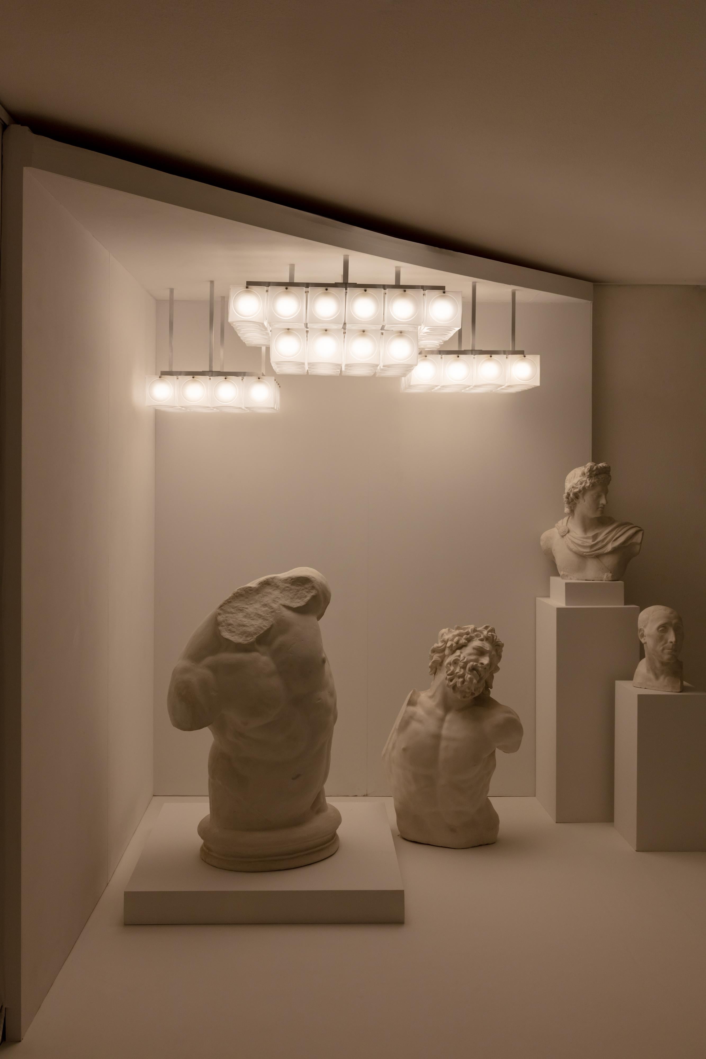 Moderno Lee Broom - Lampadario Chant 6x6 a 2 livelli in vendita