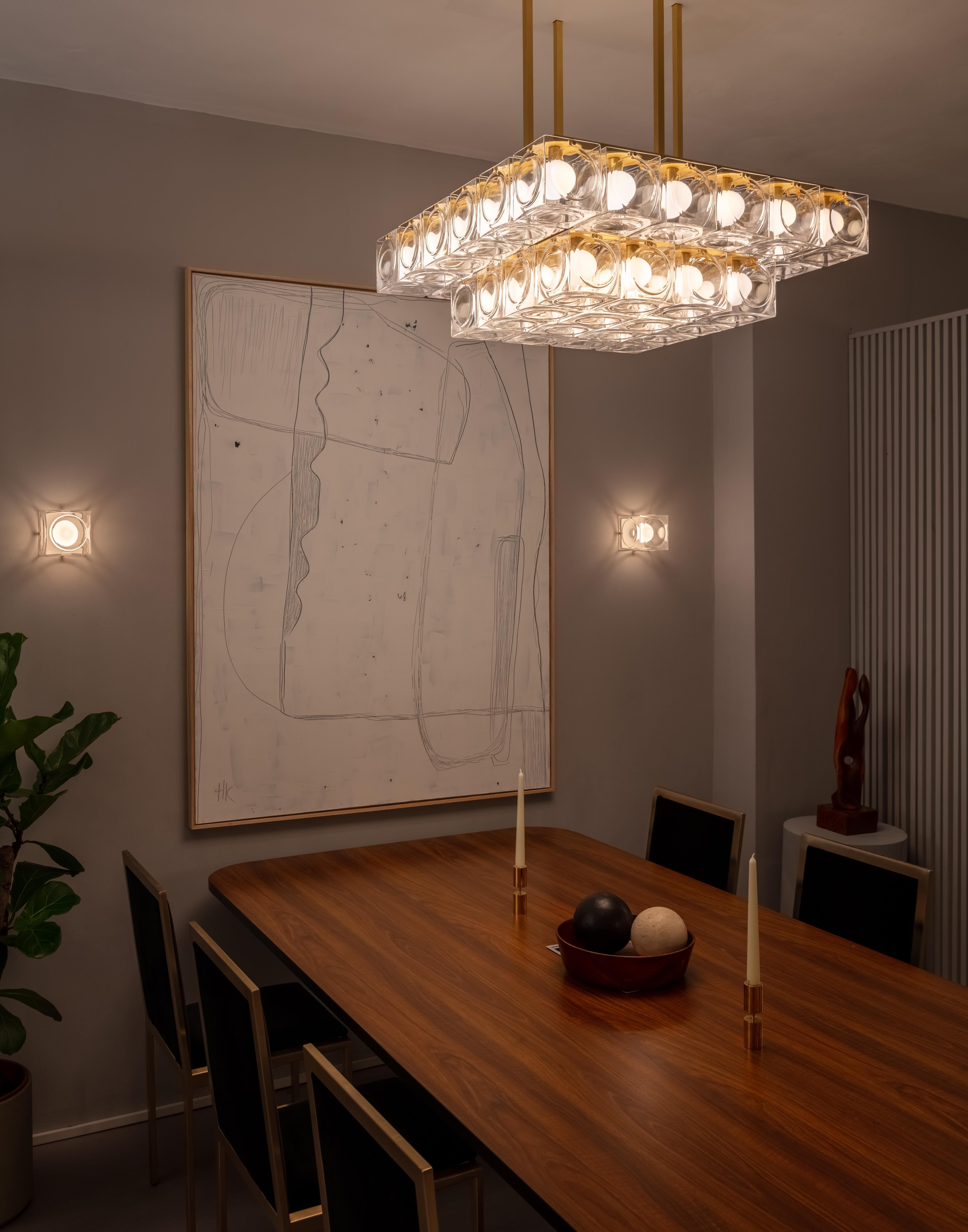 XXI secolo e contemporaneo Lee Broom - Lampadario Chant 6x6 a 2 livelli in vendita