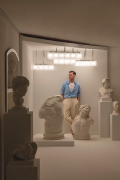 Lee Broom - Lámpara de araña Chant 6x6 de 2 niveles