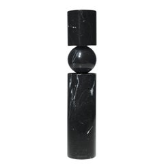 Lee Broom - Fulcrum Candlestick Black Marble - Large