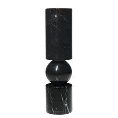 Lee Broom - Fulcrum Candlestick Black Marble - Small