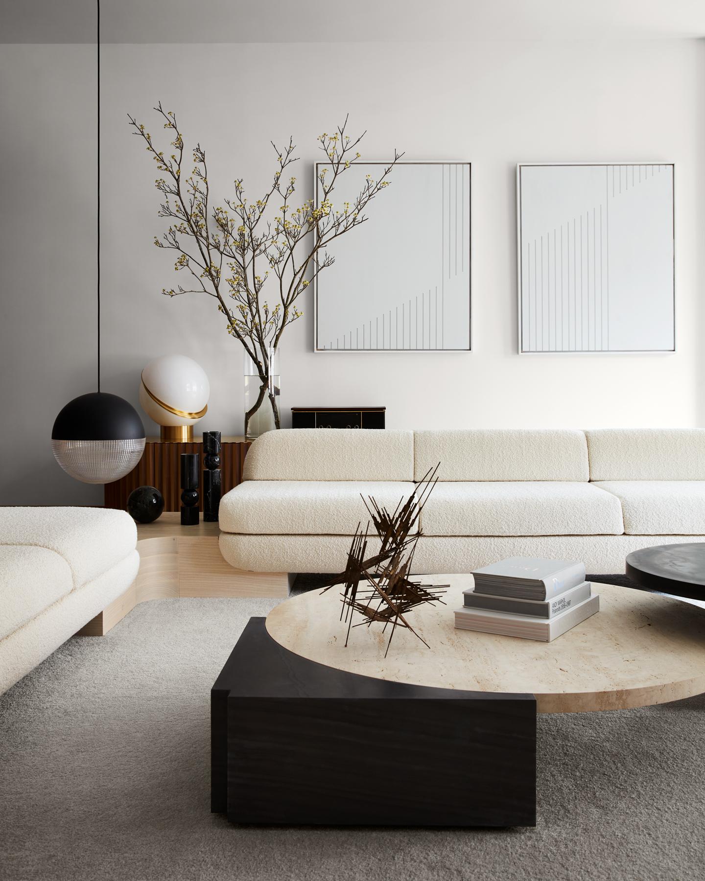 Modern Lee Broom - White Street Sofa For Sale