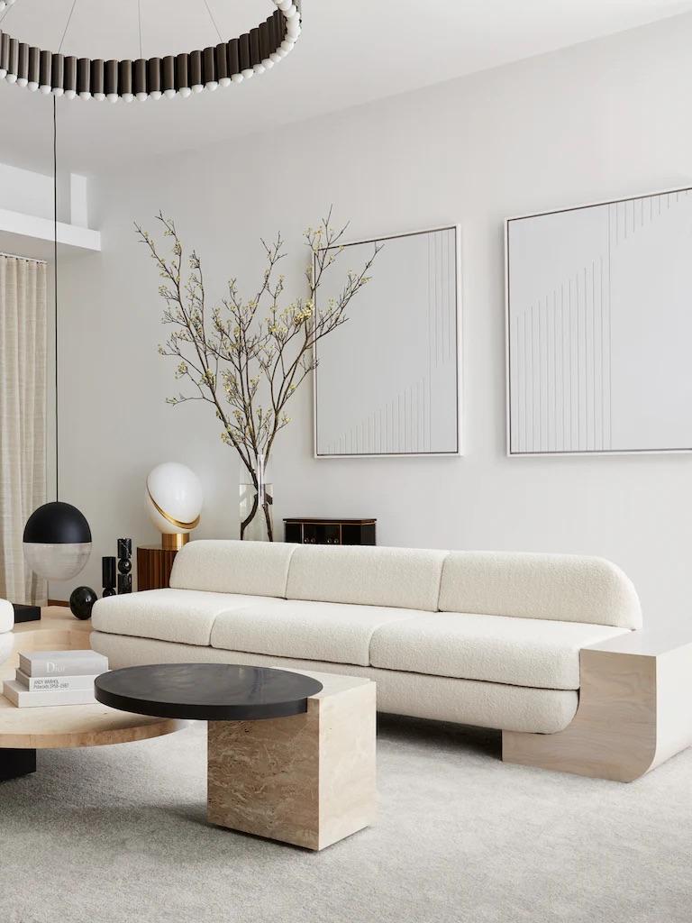 British Lee Broom - White Street Sofa For Sale