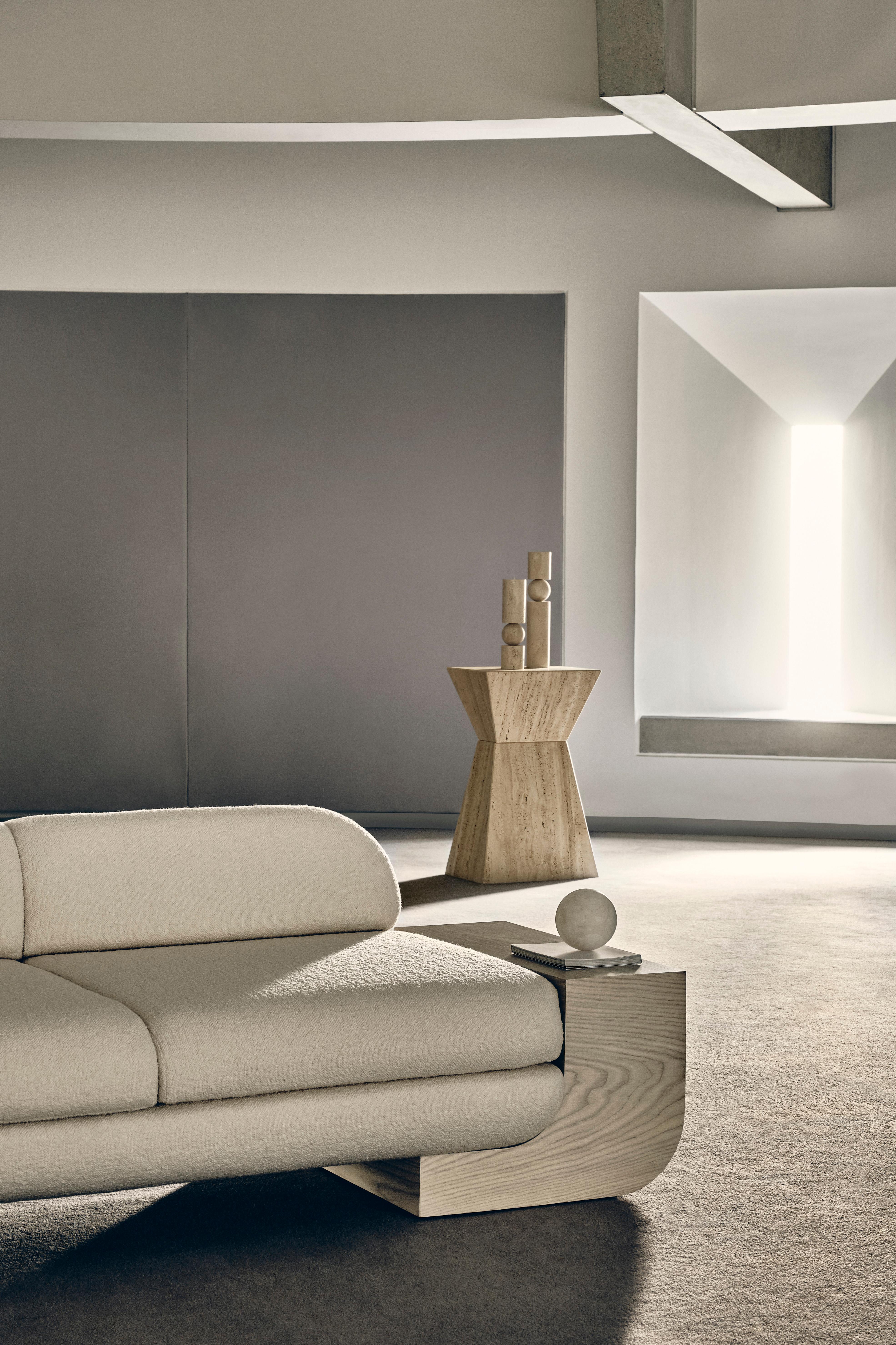 Fabric Lee Broom - White Street Sofa For Sale