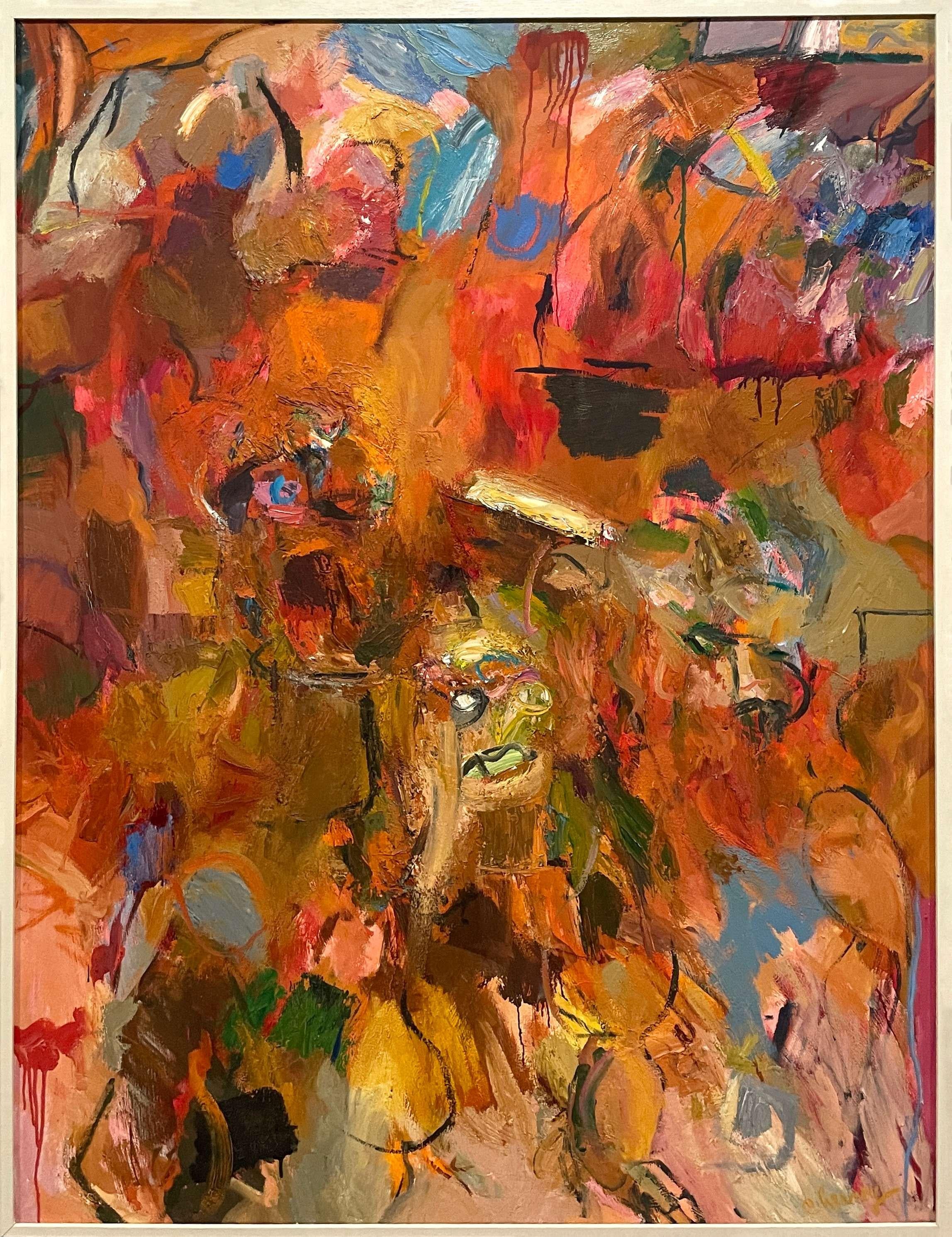 A Large, Dynamic Abstract Expressionist Painting by Lee R. Chesney