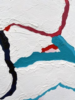 "Granulosum" Pop Art Style Contemporary Abstract Colorful Painting Lee Clarke