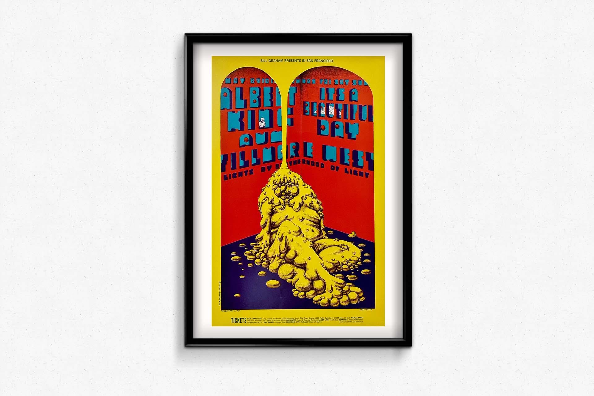1969 psychedelic poster created by Lee Conklin for It's a Beautiful Day and Aum For Sale 3