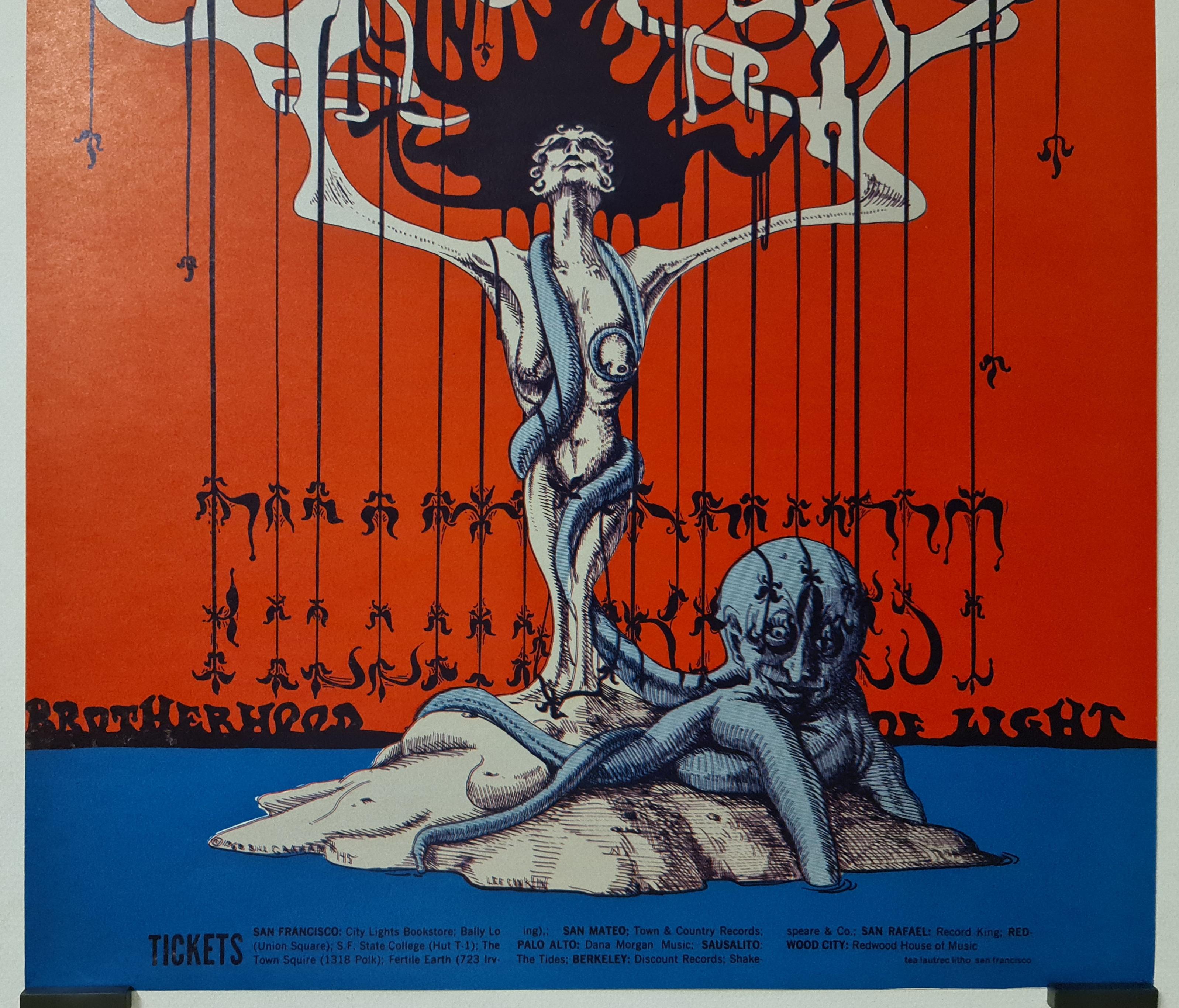 Conklin Lee Ten Years After, Sun Ra e Country Weather	- Poster originale del 1968 in vendita 1