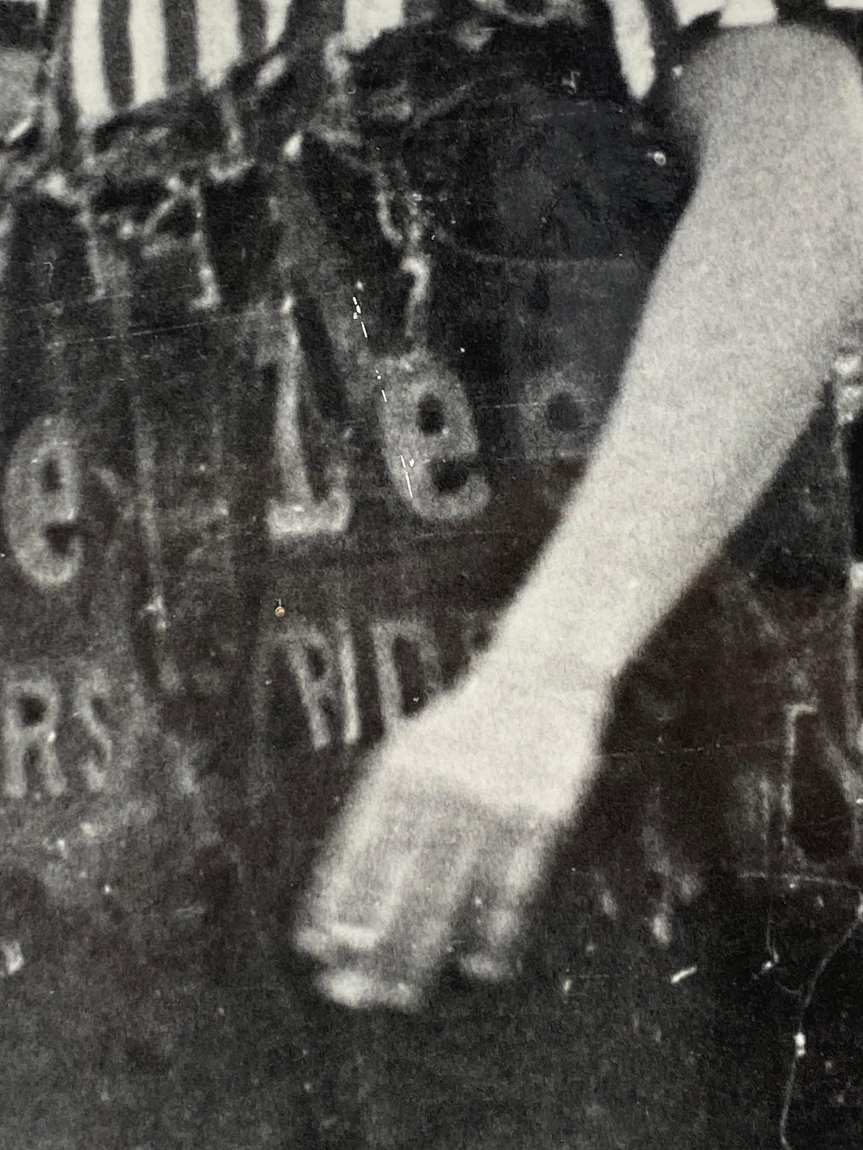 Carta Foto in bianco e nero di Lee Denim Clown Rodeo, anni '60 in vendita