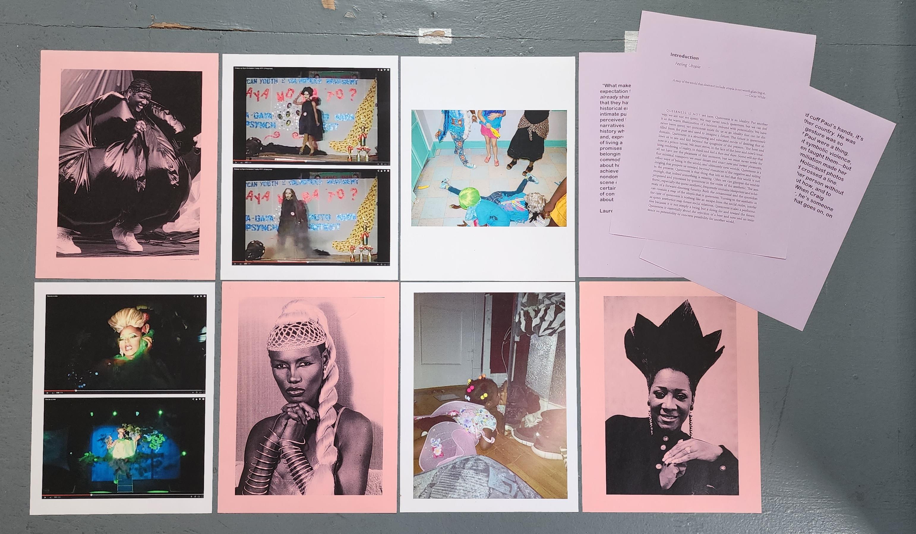 Feeling Utopia Folio (Missy Elliot, Grace Jones, Patti Labelle, Queerness, Pink) - Painting by Lee Heinemann