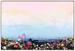 As Light Falls - Vibrant Modern Abstract Textured Landscape Mixed Media Painting