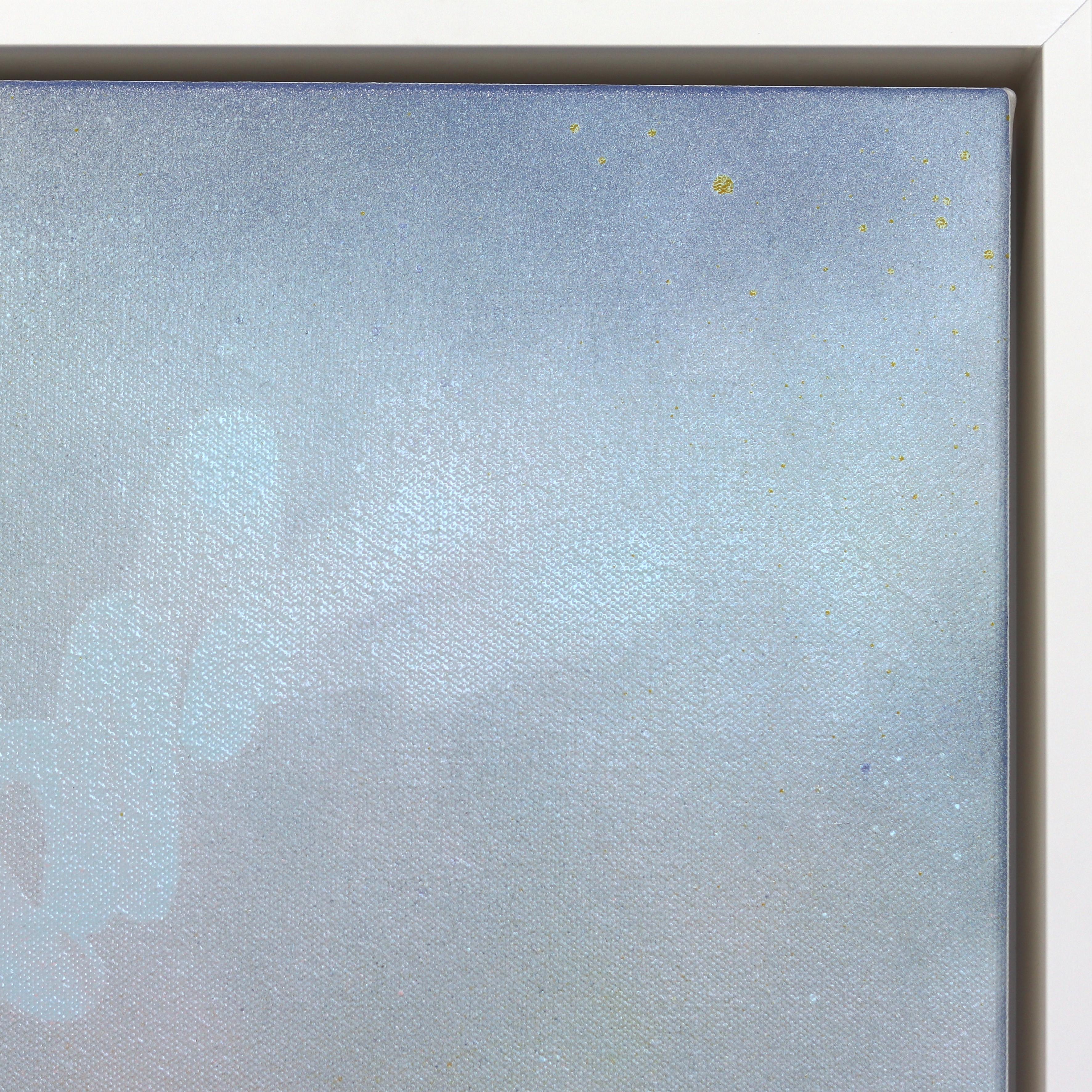 Clear Skies Ahead - Modern Abstract Textured Nature-Inspired Mixed Media Art For Sale 4