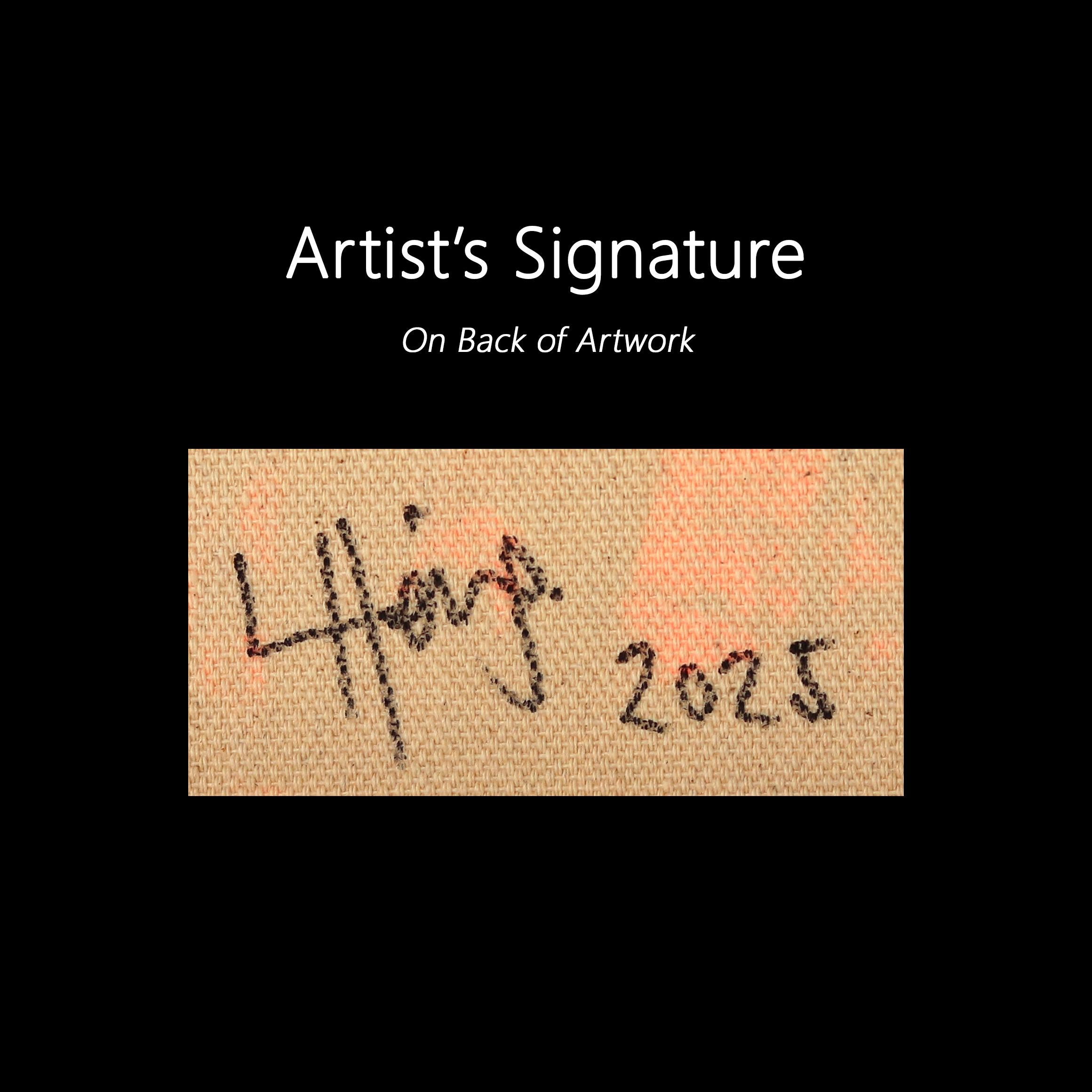 Feal - Large Modern Abstract Textured Color Drenched Landscape Art (en anglais) en vente 4