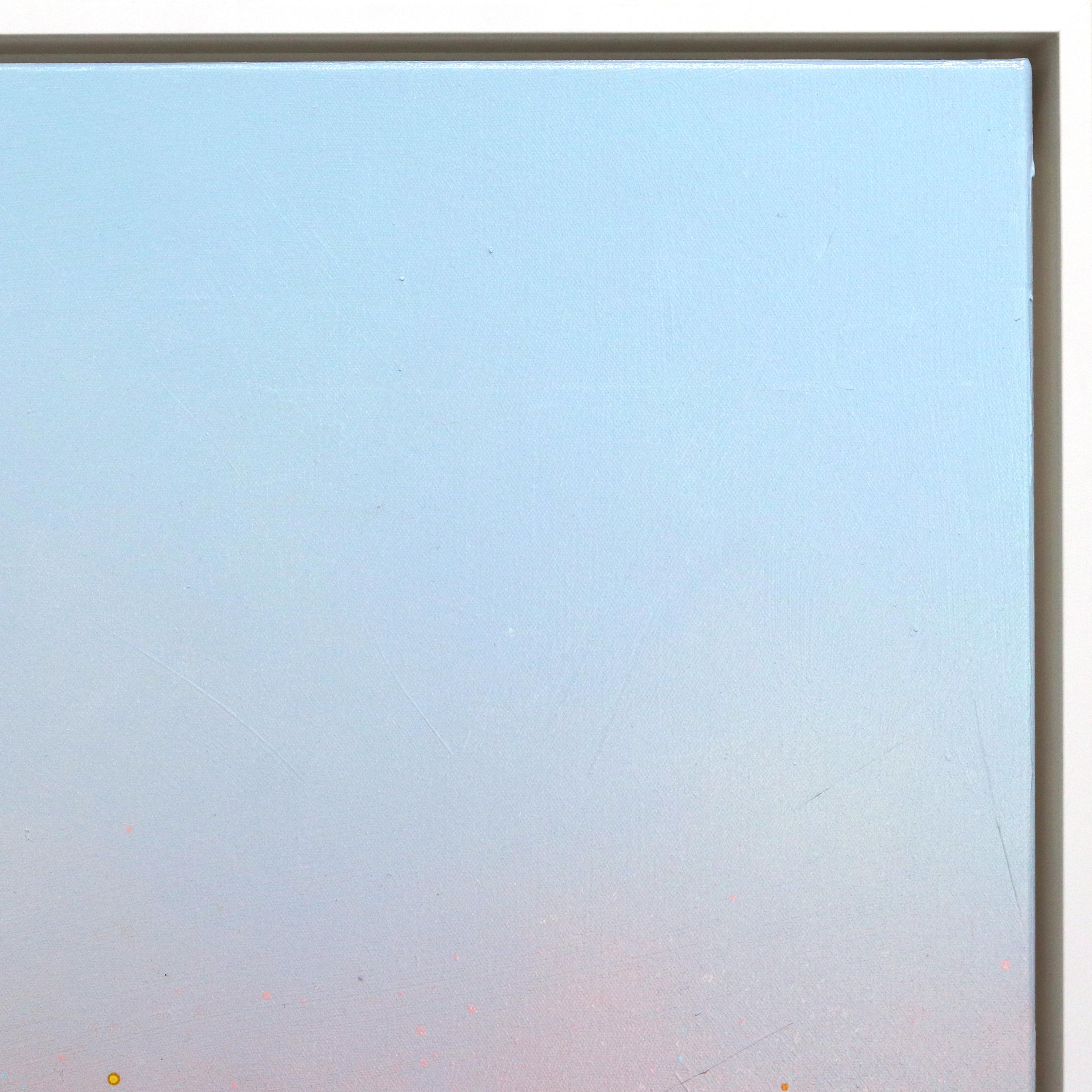 Primavera abrasadora - Paisaje floral abstracto con textura de colores Arte de técnica mixta en venta 2