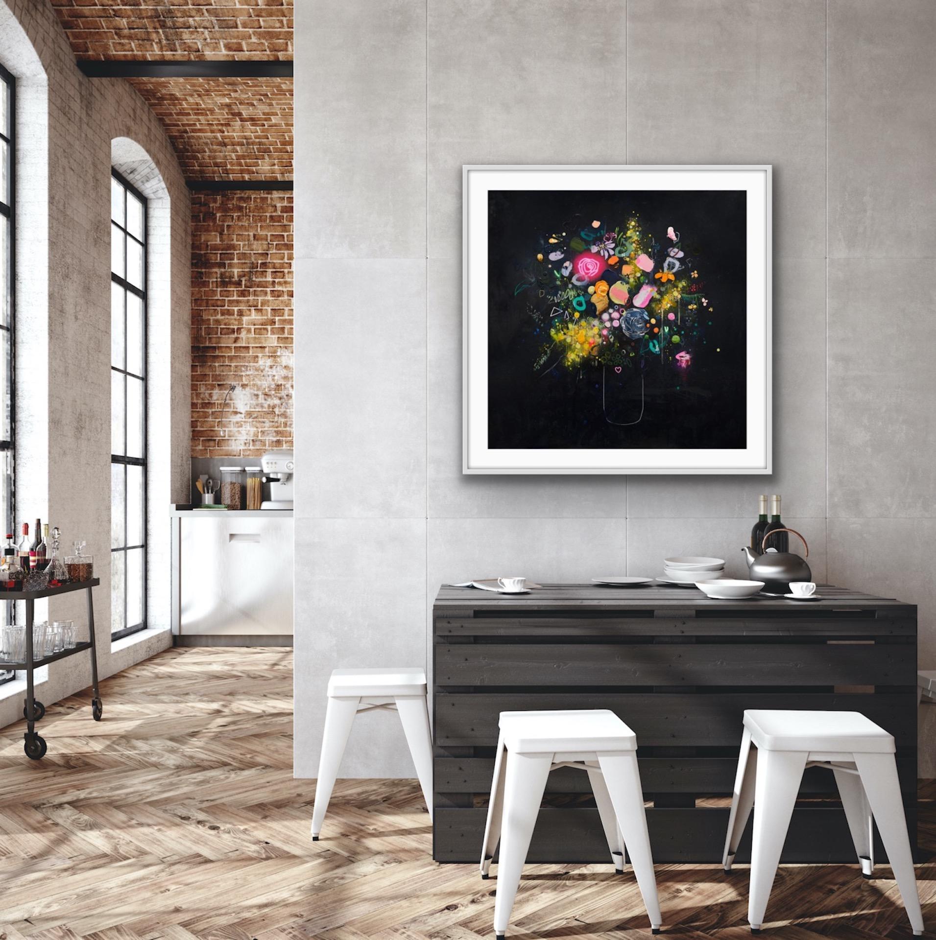 Lee Herring, Glowing Rose, Contemporary Art, Limited Edition Print 4