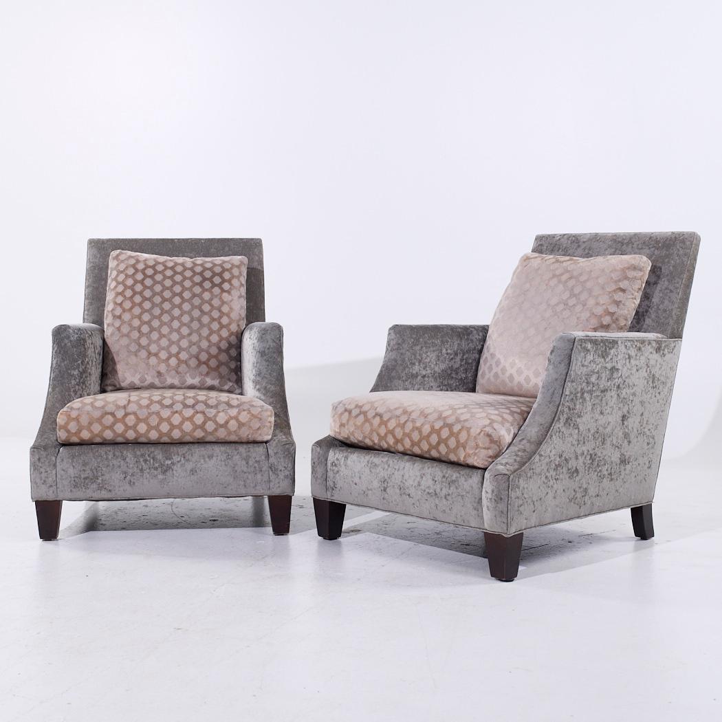 Moderne Lee Industries Chaise longue tapissée - Paire en vente