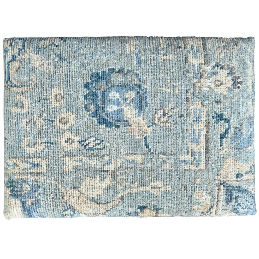 American Lee Industries Vintage Rug Cocktail Ottoman For Sale