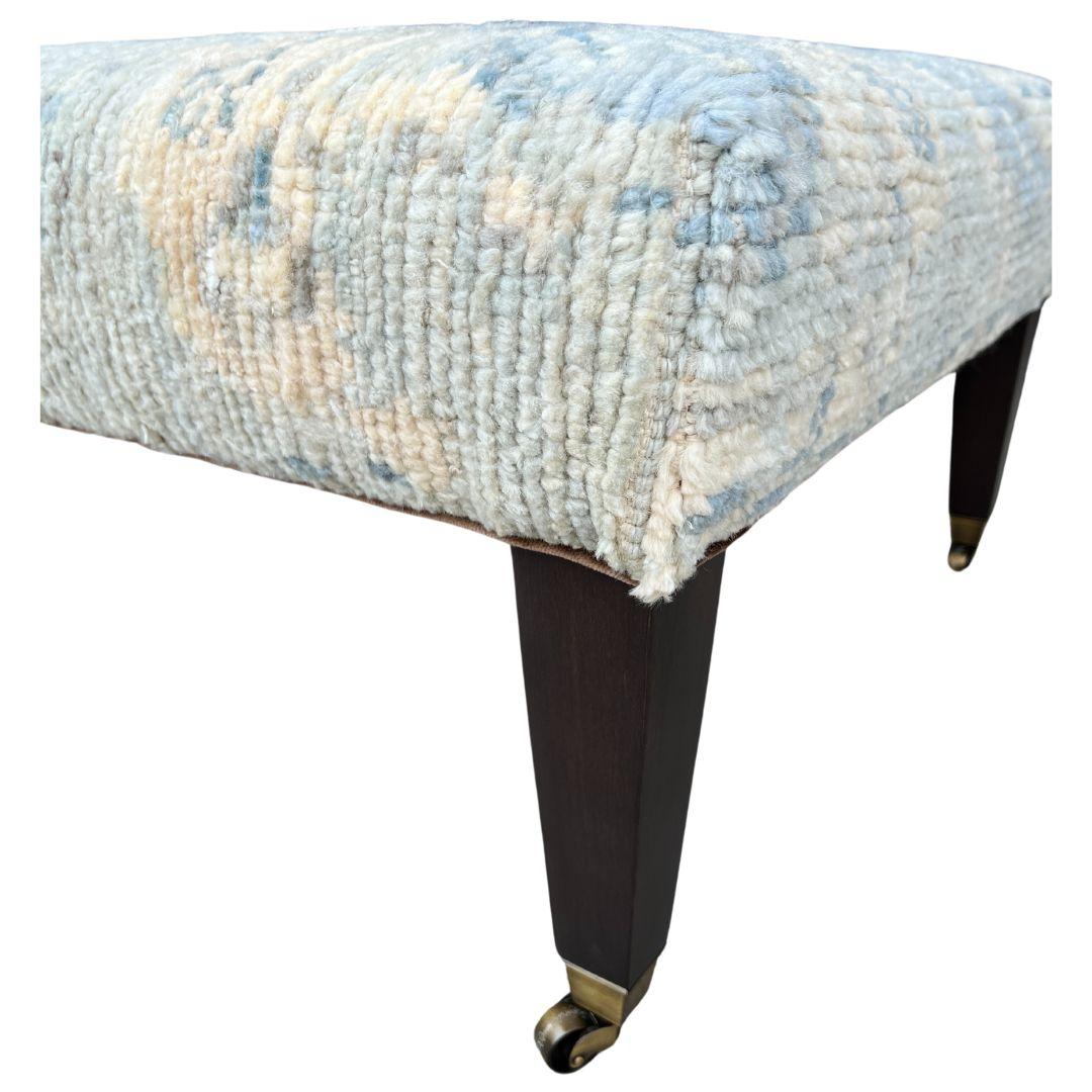 Contemporary Lee Industries Vintage Rug Cocktail Ottoman For Sale