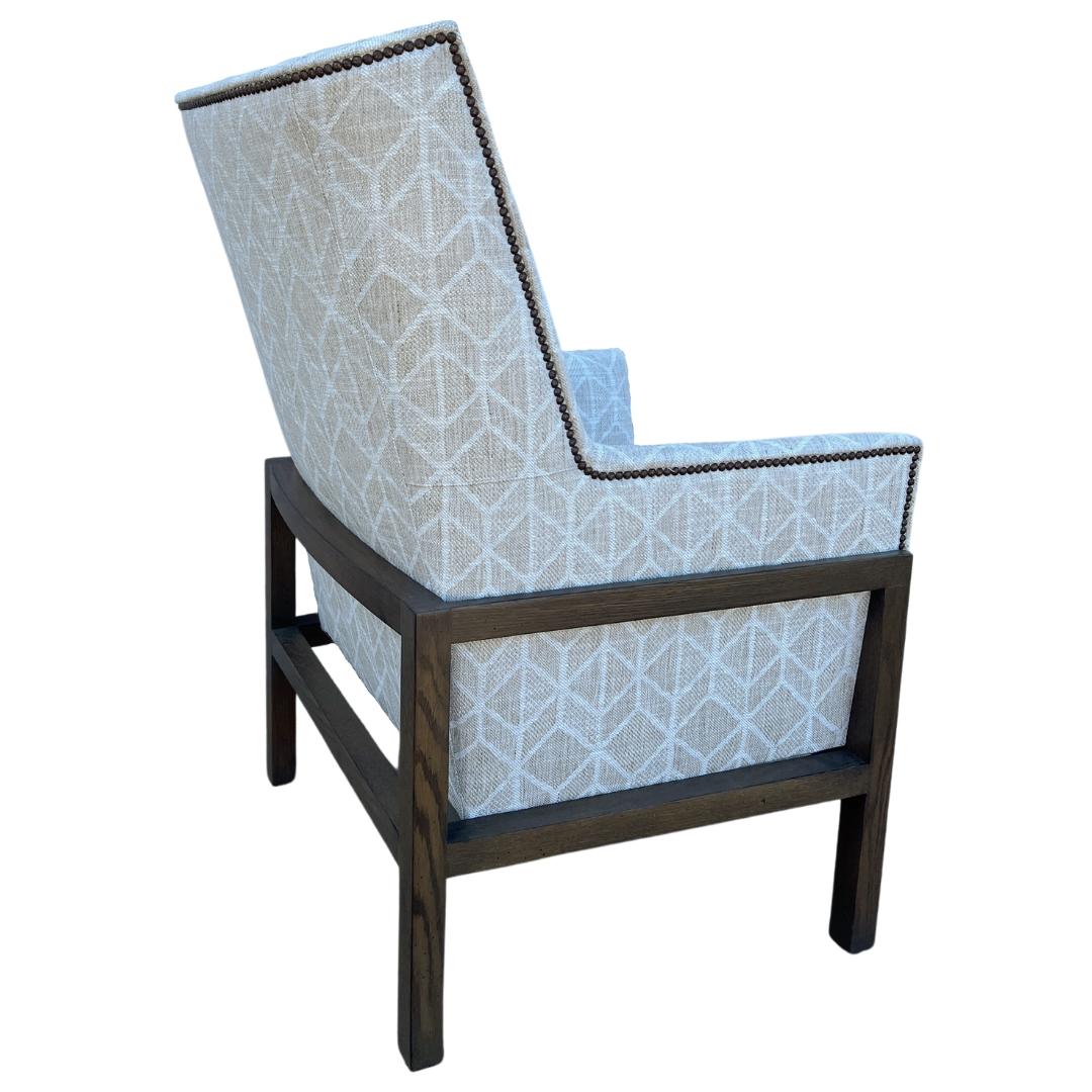 Contemporary Lee Industries Wingback Chair For Sale