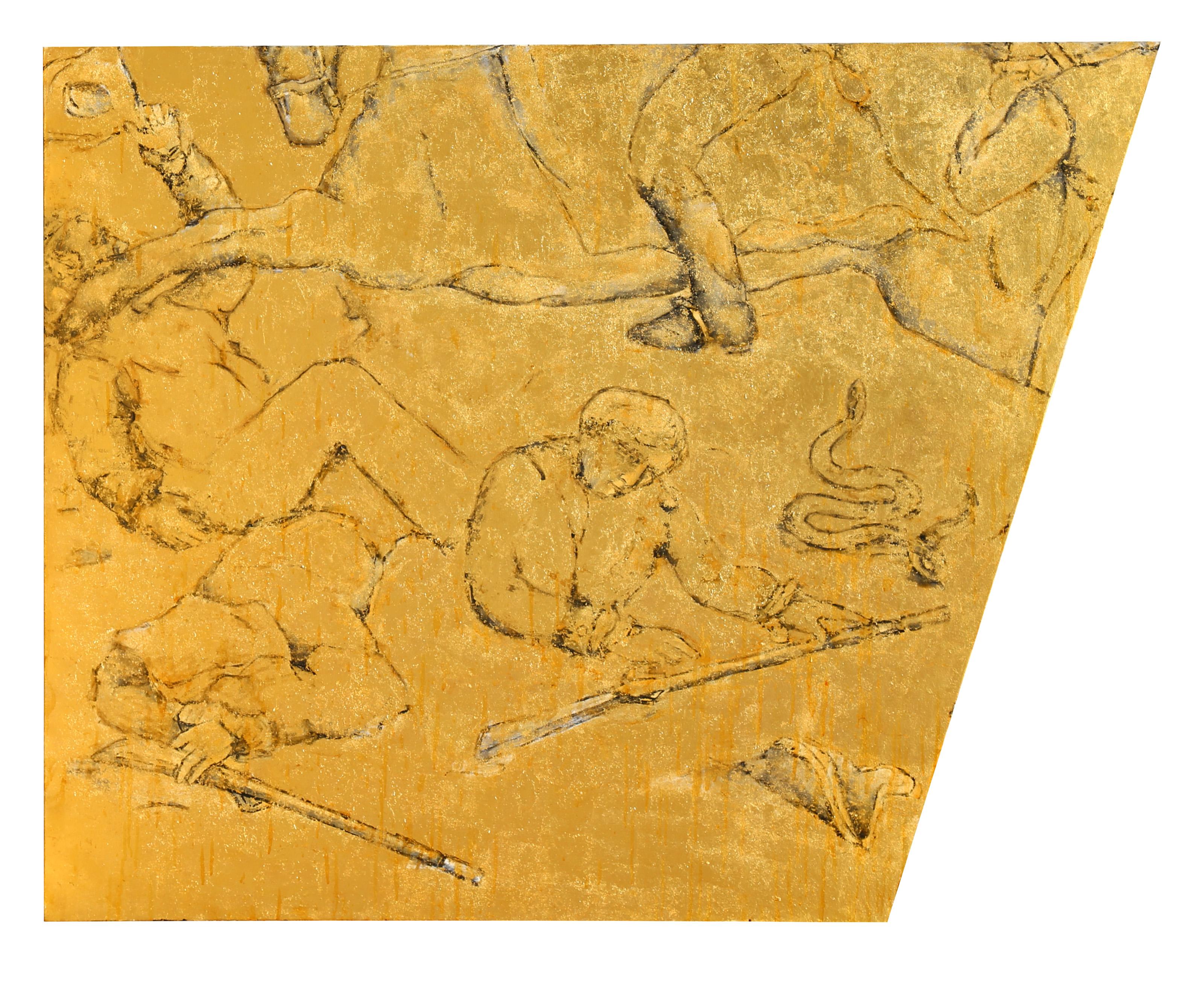Benedict Arnold in der Schlacht von Saratoga, Mixed Media auf Leinwand von Lee Jaffe im Angebot 4
