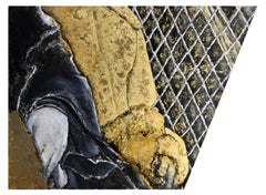 Éclipse/Portrait d'Ethel et Julius Rosenberg, techniques mixtes sur toile de Lee Jaffe