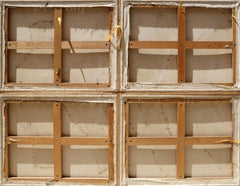 Four Skins, technique mixte contemporaine sur toile de Lee Jaffe