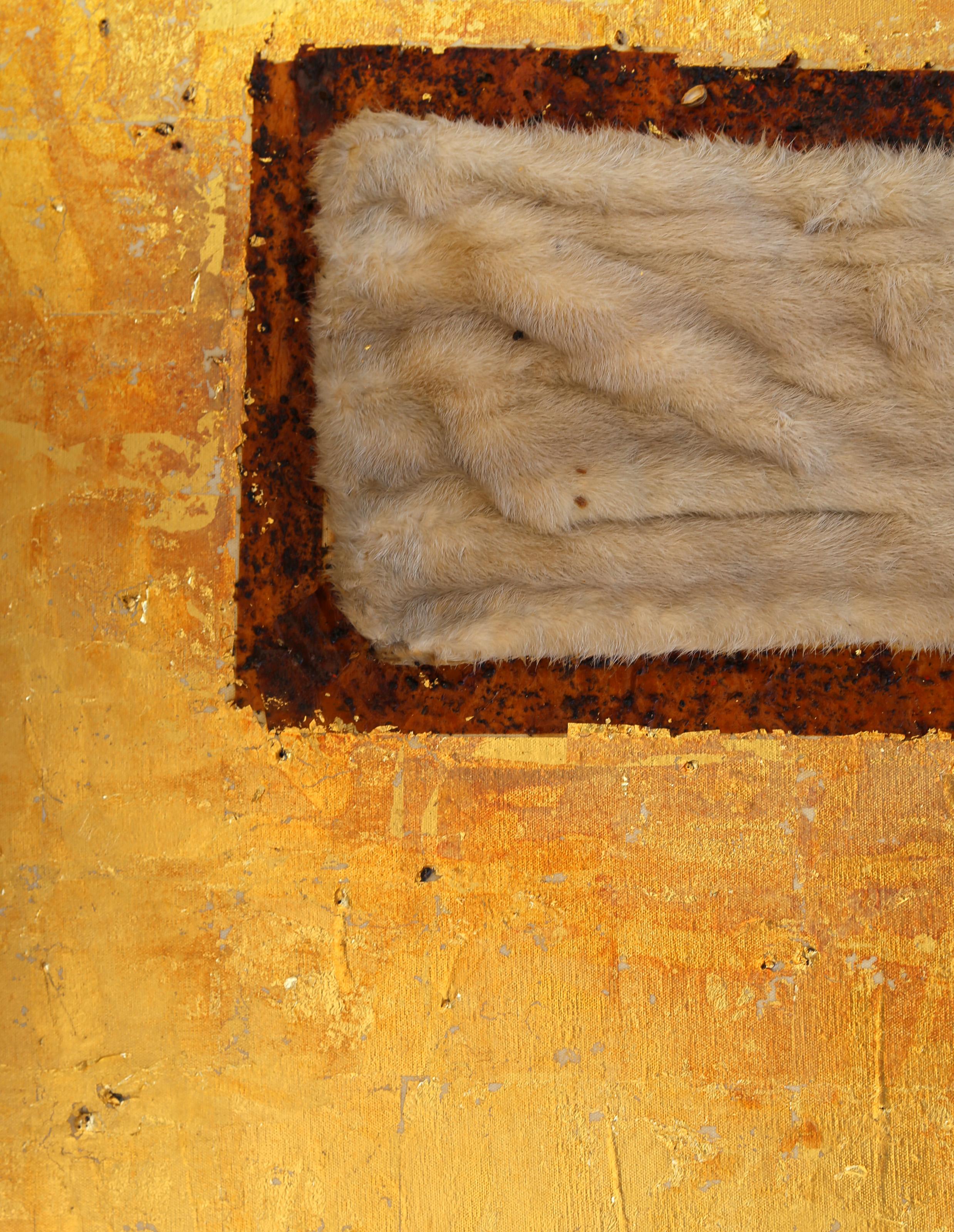 Four Skins, Contemporary Mixed Media on Canvas von Lee Jaffe im Angebot 2