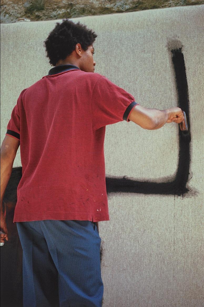 Jean Michel Basquiat - Contemporary Photograph by Lee Jaffe
