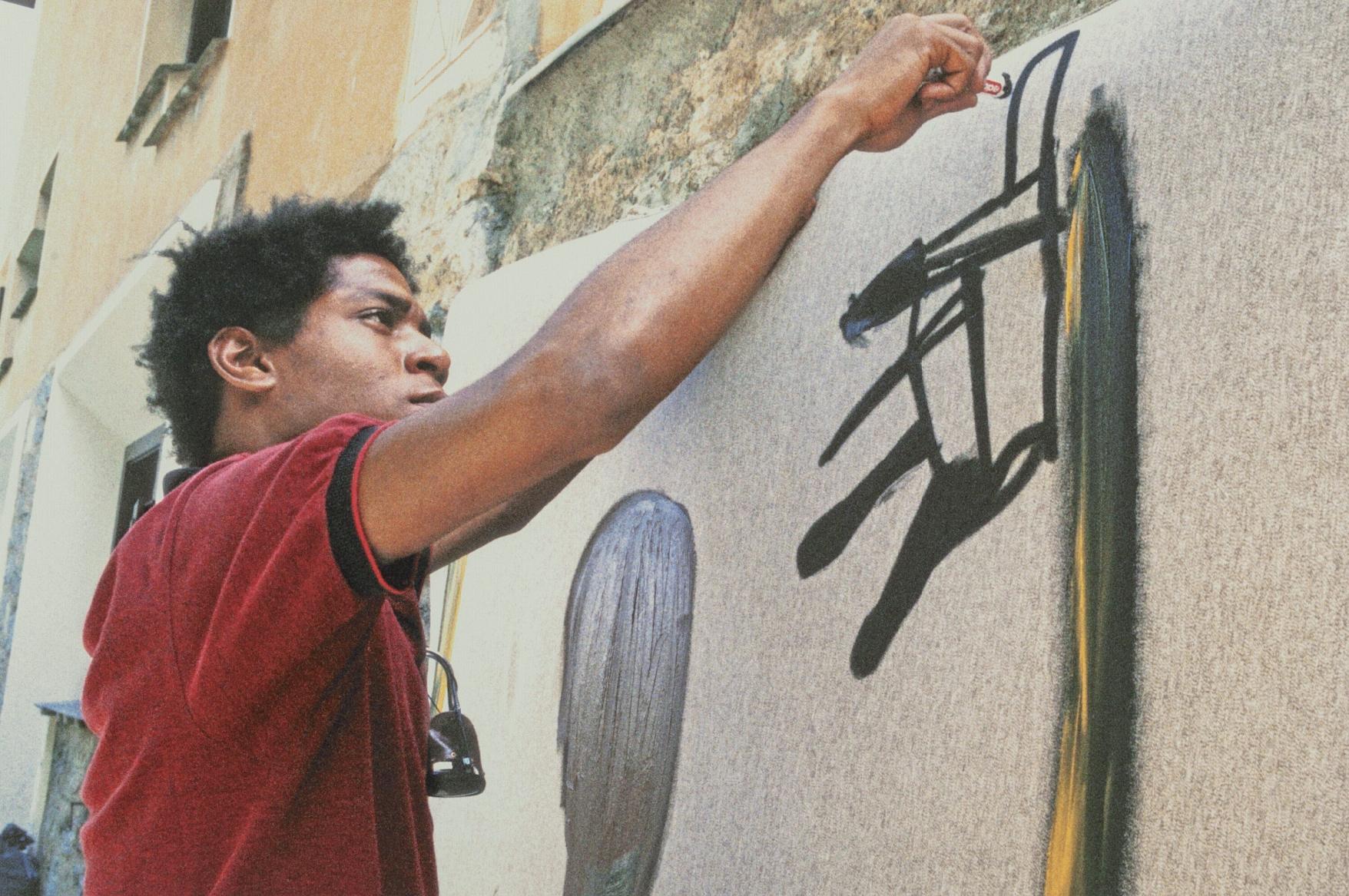 Jean Michel Basquiat - Black Portrait Photograph by Lee Jaffe