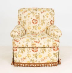 Lee Jofa Floral Fabric Upholstered Armchair