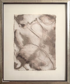 Water No. 5 - Post War Abstract Gouache on Paper, 1969